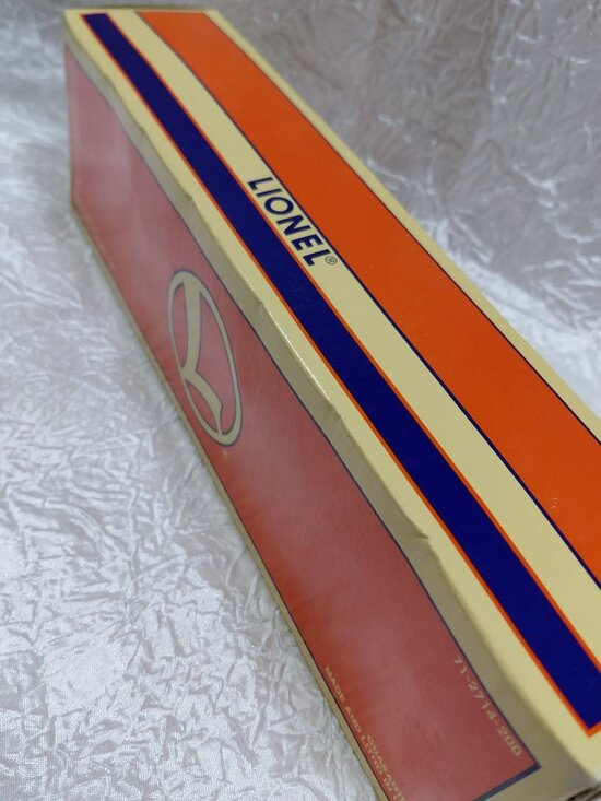 Vtg Lionel Railroader Club Boxcar LC 6464-97 New In Box Orange & Blue - Picture 5 of 9
